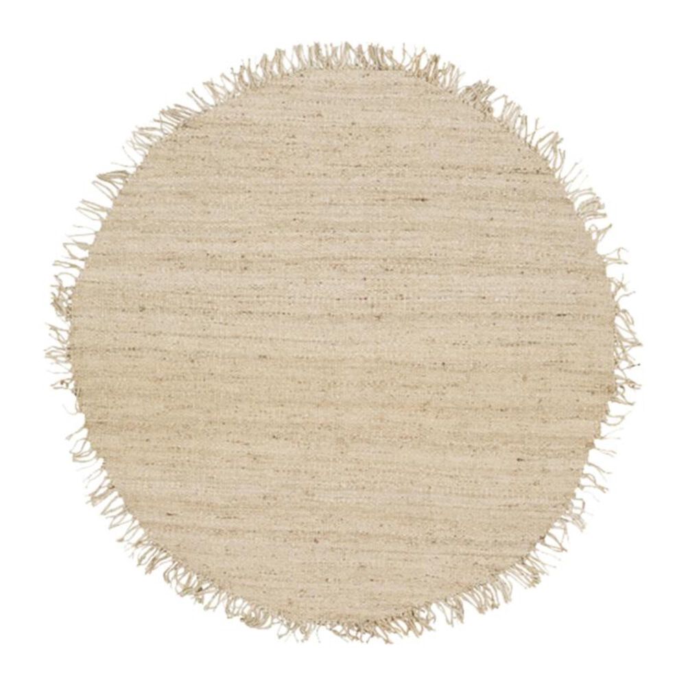 Surya Jute Bleached JUTE BLEACH 6' Round Cream Area Rug