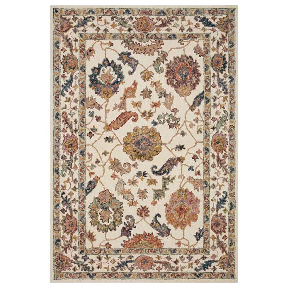 Loloi Padma PMA-01 7'9" x 9'9" White Area Rug