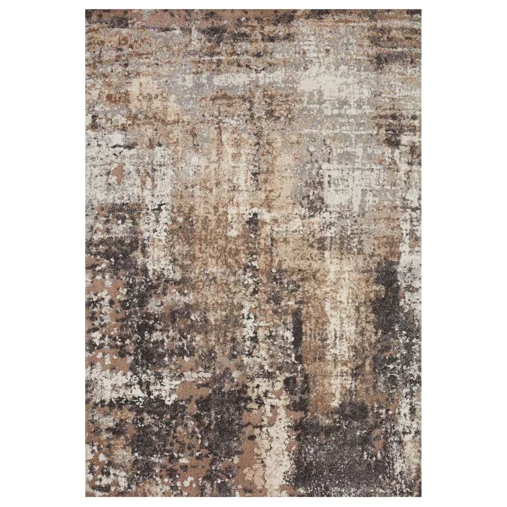 Loloi Theory THY-04 3'7" x 5'7" Taupe and Grey