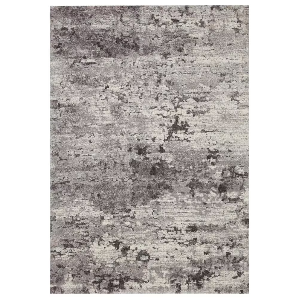 Loloi Theory THY-08 7'10" x 10'10" Charcoal and Grey