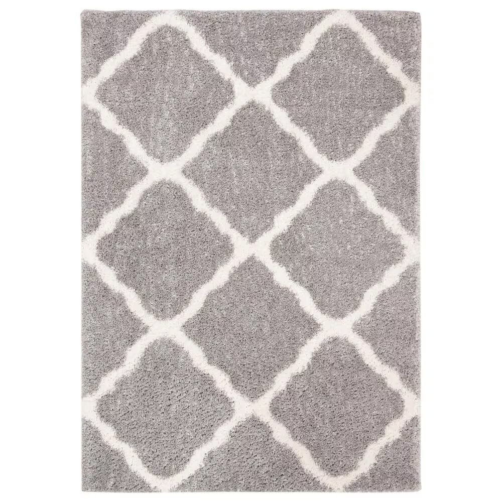 Safavieh Parma Shag PMA521G 6' x 9' Grey and Cream Area Rug