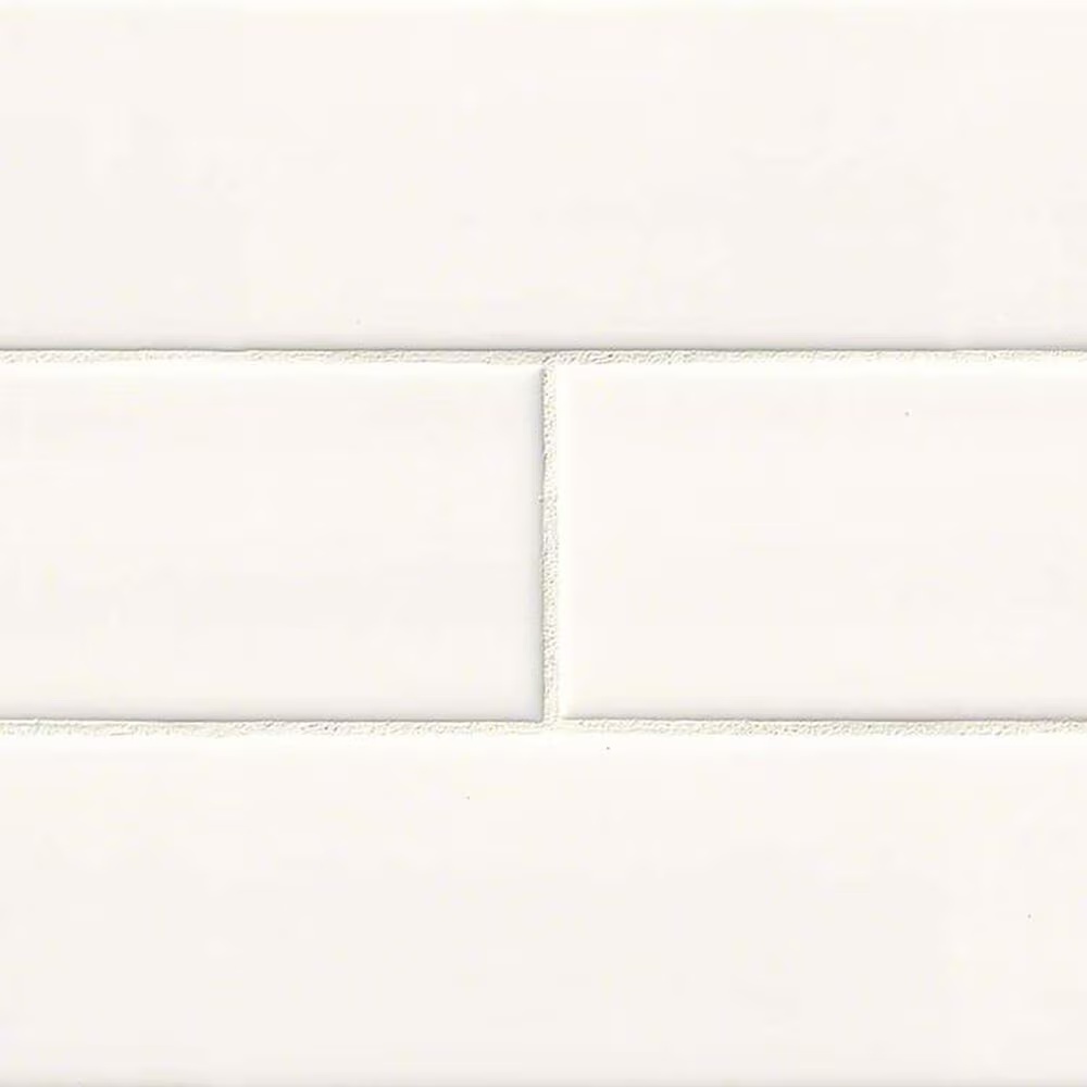 MS International Domino White 4" x 16" Ceramic Tile