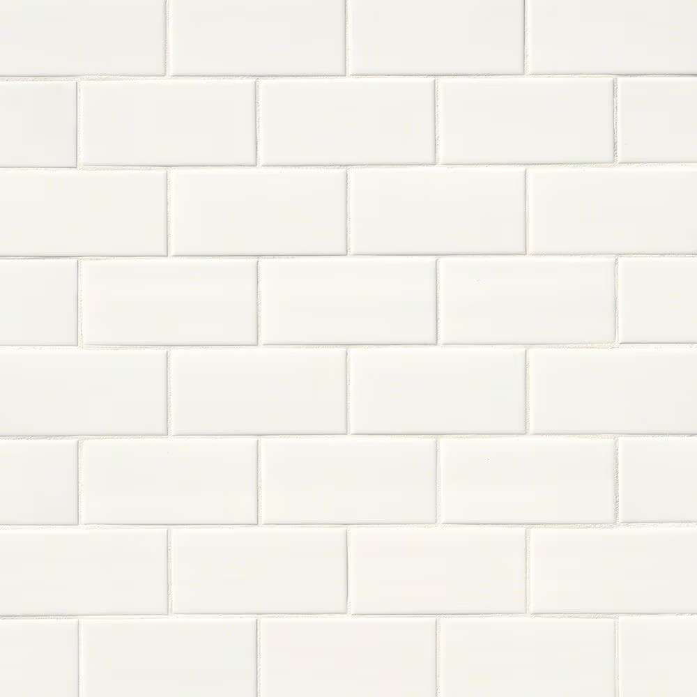 MS International Domino White 3" x 6" Ceramic Tile