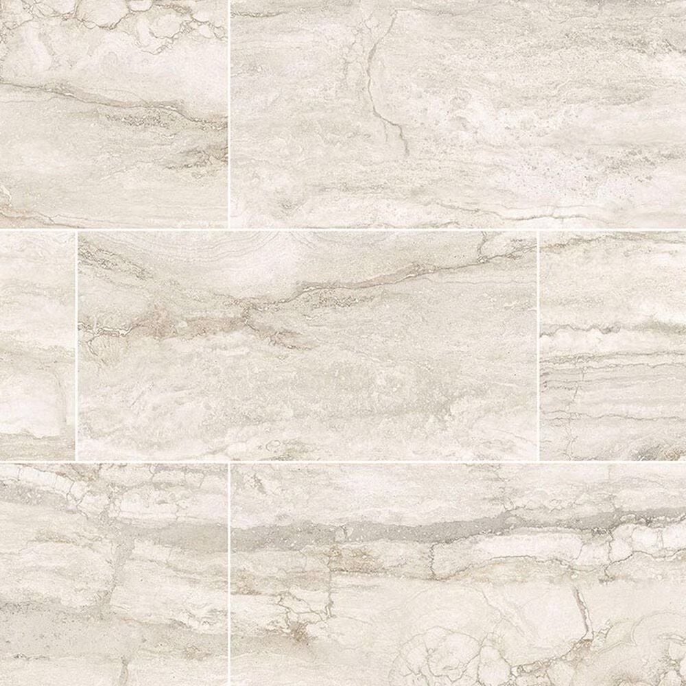 MS International Bernini Bianco 12" x 24" Polished Porcelain Tile