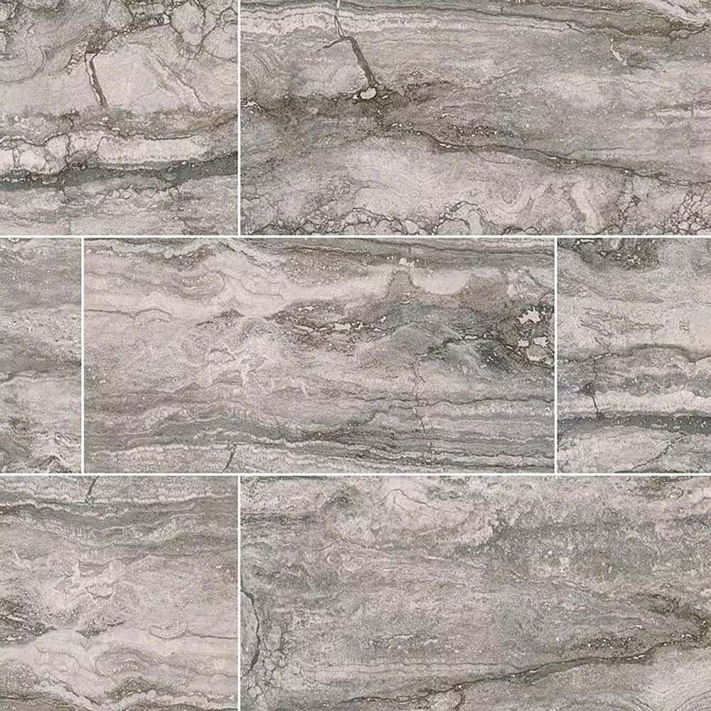 MS International Bernini Carbone 12" x 24" Matte Porcelain Tile