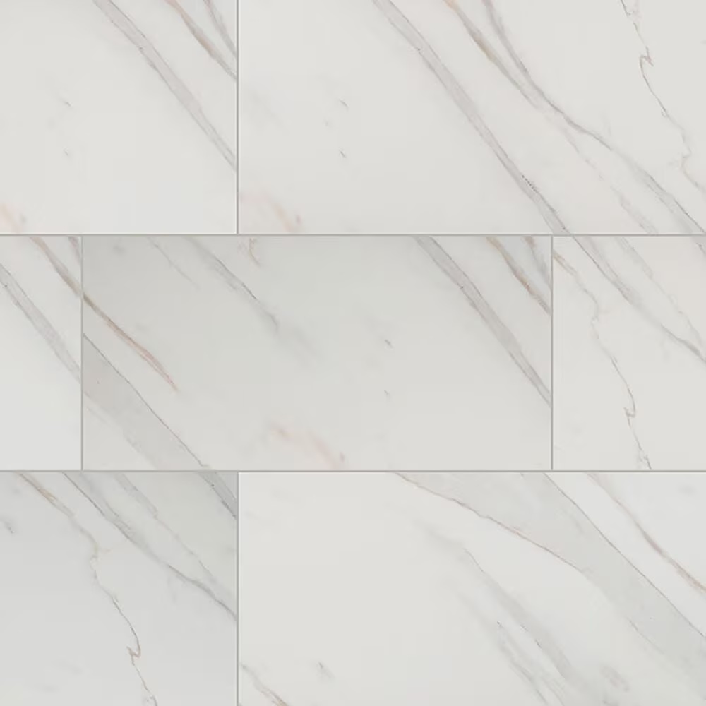 MS International Pietra Calacatta Rectangle 12" x 24" Porcelain Tile