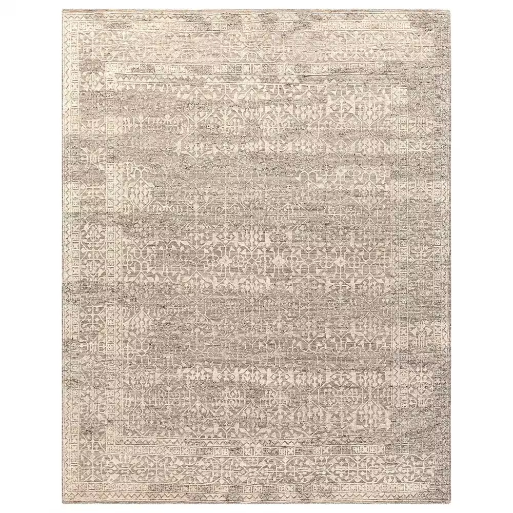 Surya Tunus 9' x 12' Medium Gray, Charcoal and Cream Area Rug