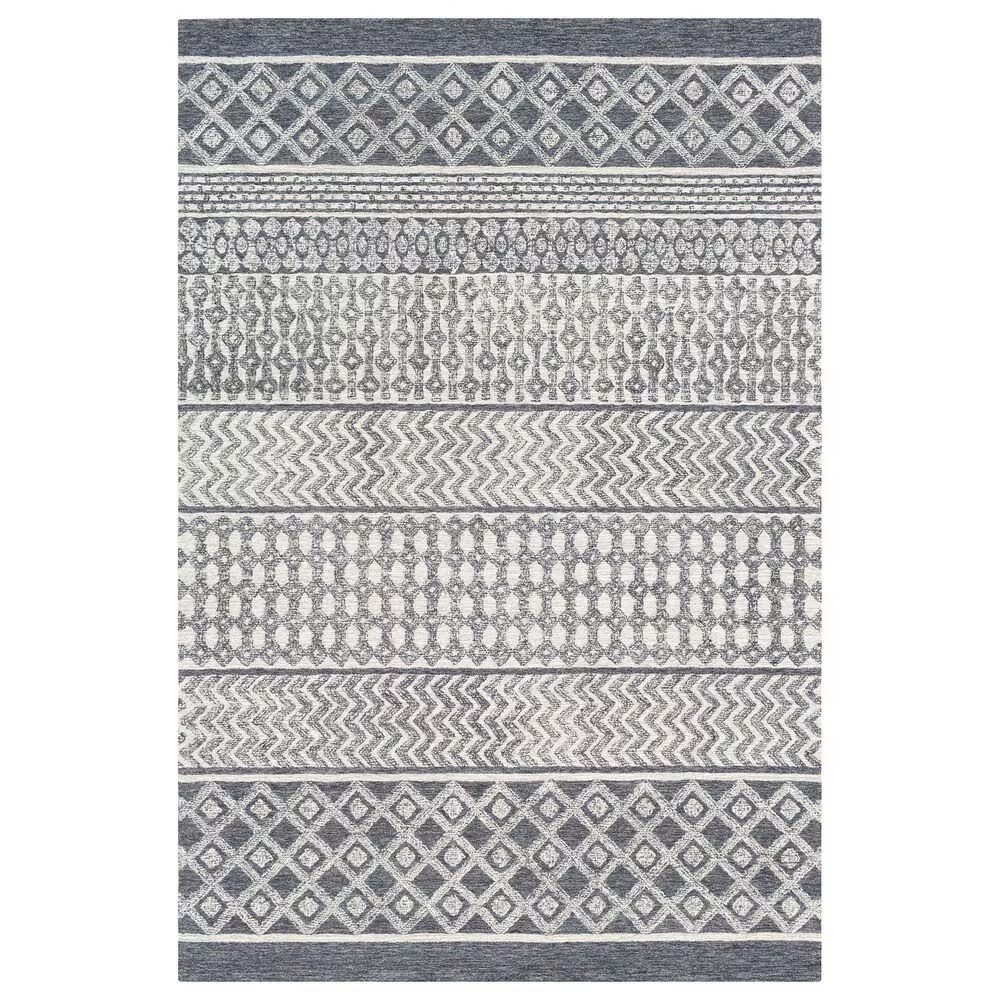 Surya Maroc 3' x 5' Beige, Ivory and Charcoal Area Rug