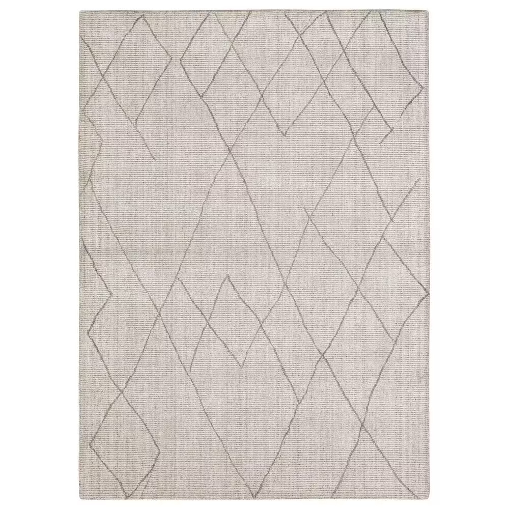 Karastan Tangier RG187-620 4' x 6' Tribal Diamond Silver Area Rug