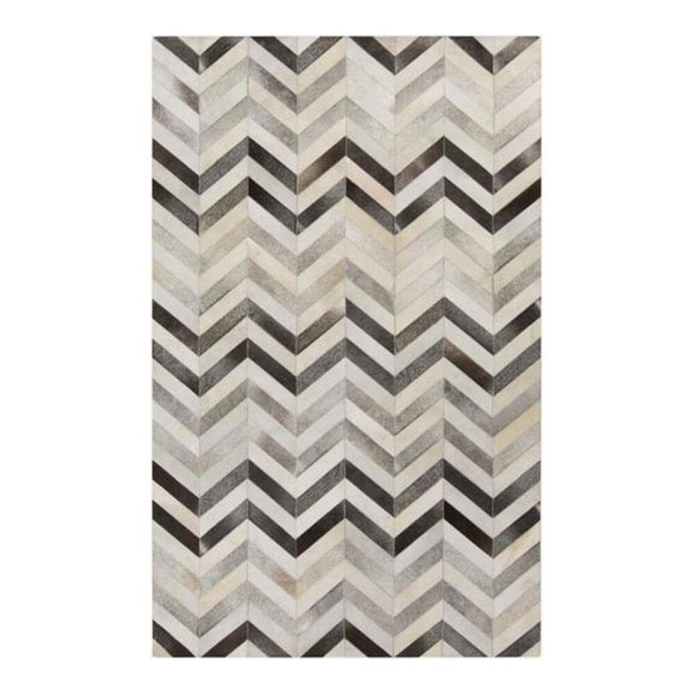 Surya Trail TRL-1129 5' x 8' Ivory/Gray/Charcoal Hide Area Rug