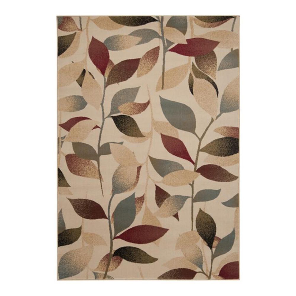 Surya Riley RLY-5010 5'3" x 7'6" Red/Brown/Camel Area Rug