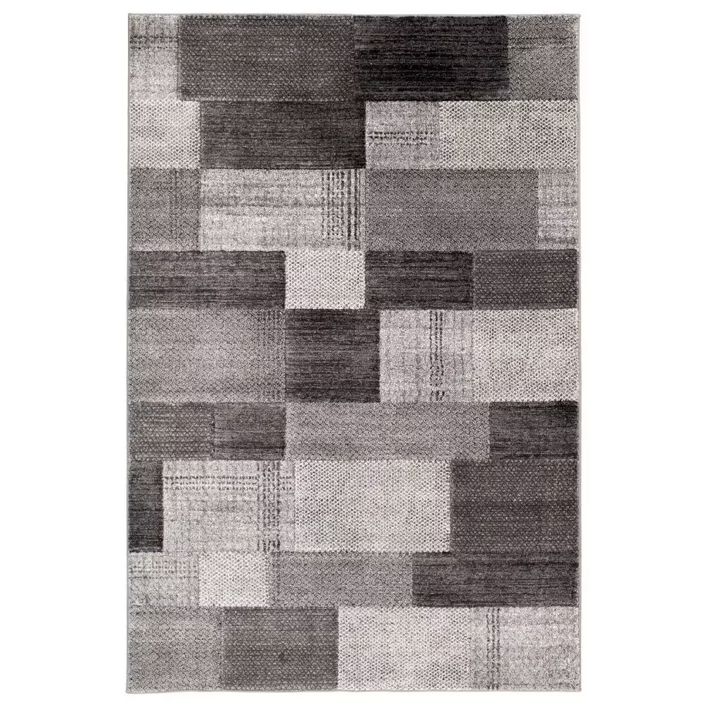 Central Oriental Adore Hanford 7'10" x 9'10" Grey and White Area Rug