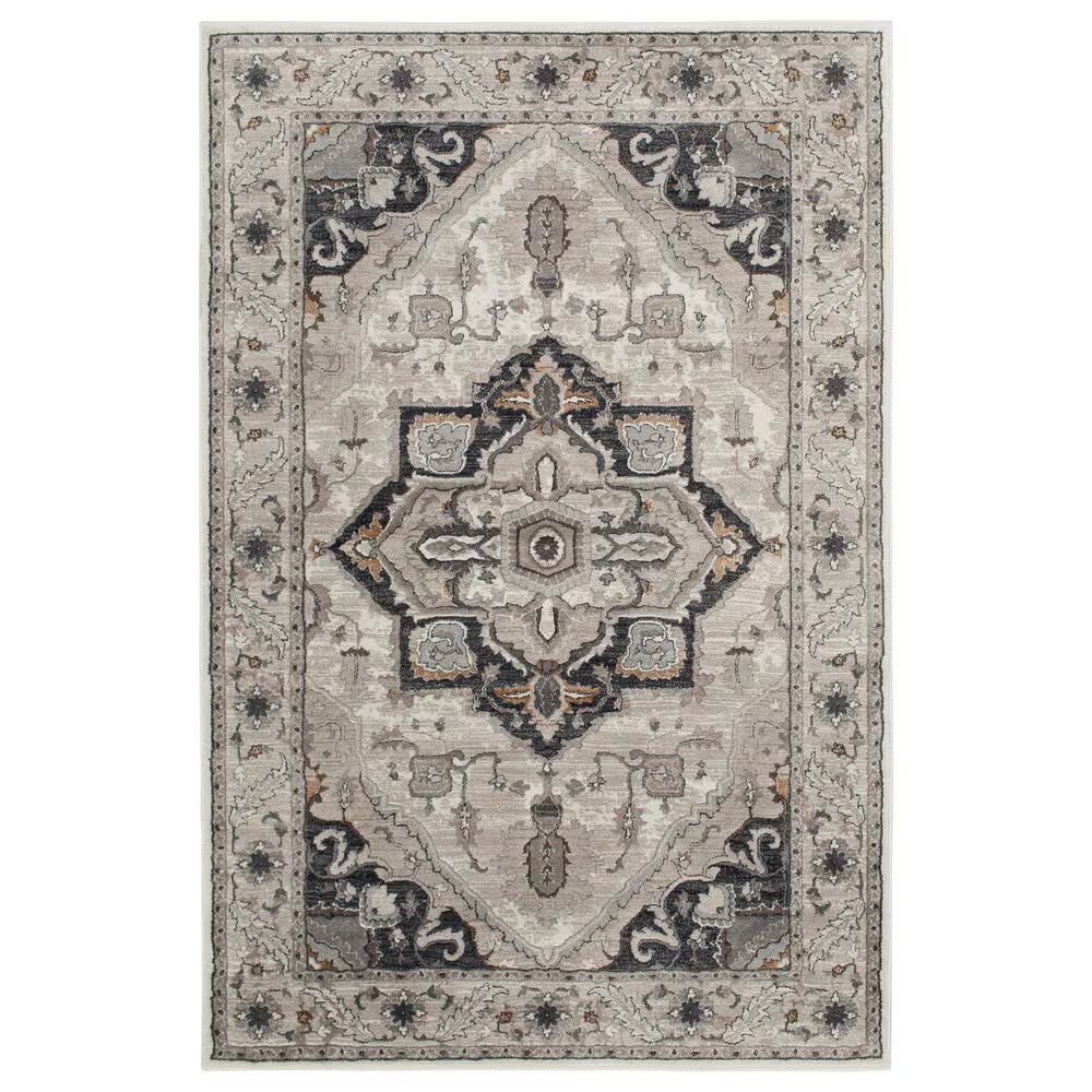 Central Oriental Adore Milla 5' x 7'6" Beige and Orange Area Rug