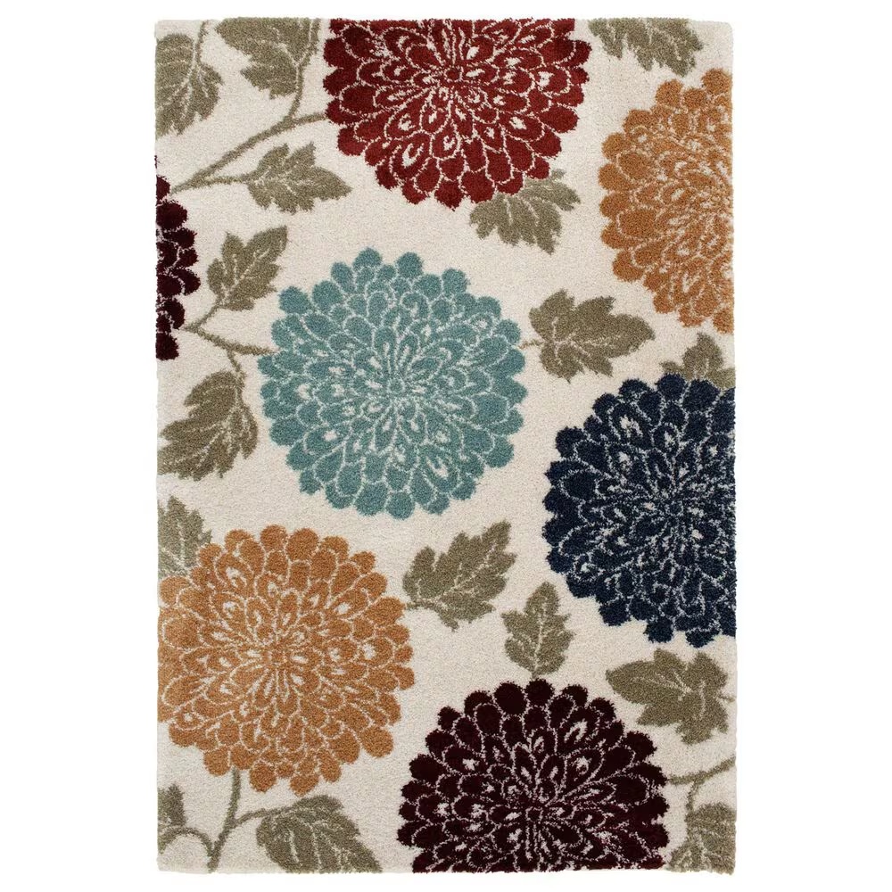 Central Oriental Tulsa Daegan 5' x 7'3" Cream and Multicolor Area Rug