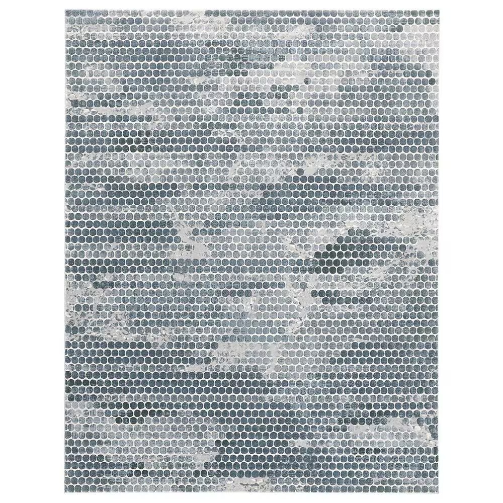 Feizy Atwell 5'3" x 7'6" Blue and Silver Area Rug