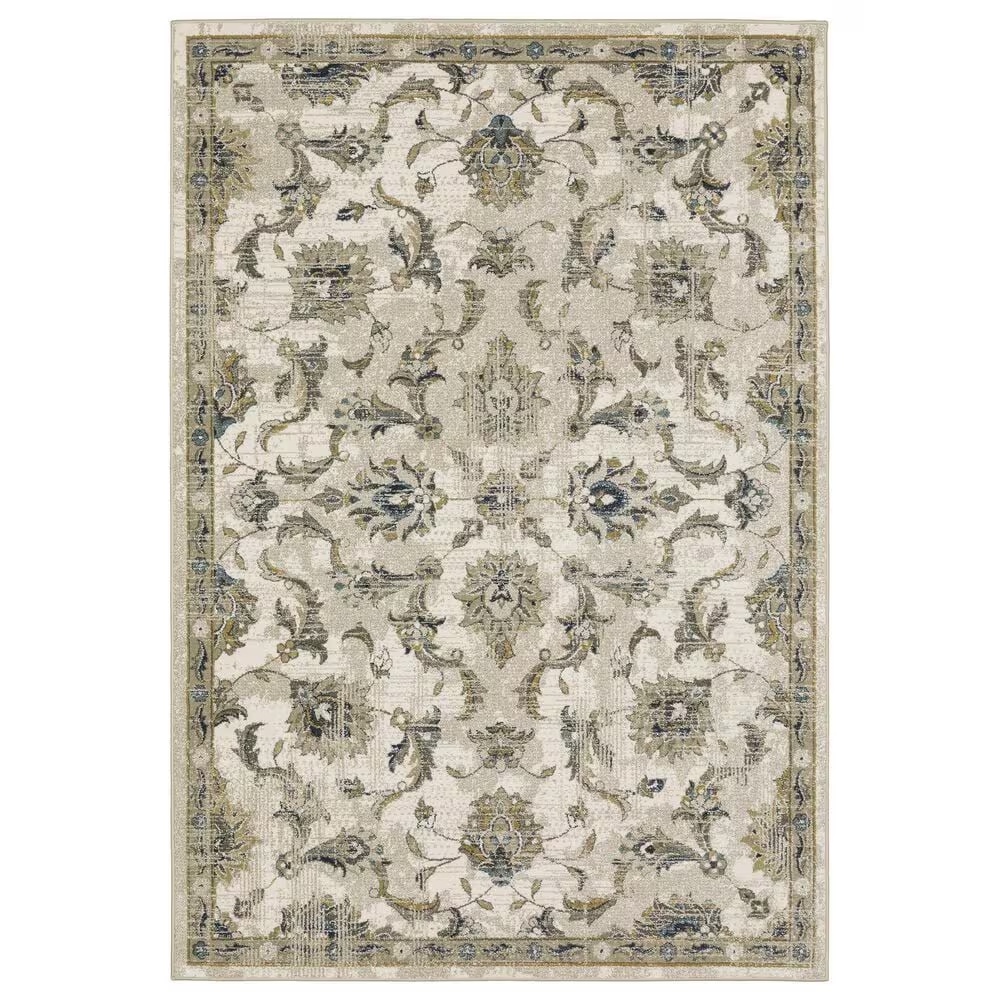 Oriental Weavers Venice Salerno 7'10" x 10' Beige and Gold Area Rug