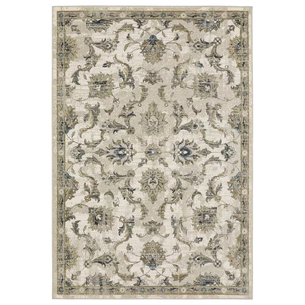 Oriental Weavers Venice Salerno 9'10" x 12'10" Beige and Gold Area Rug