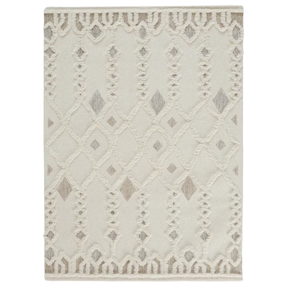 Feizy Anica 8011F 5' x 8' Ivory Area Rug