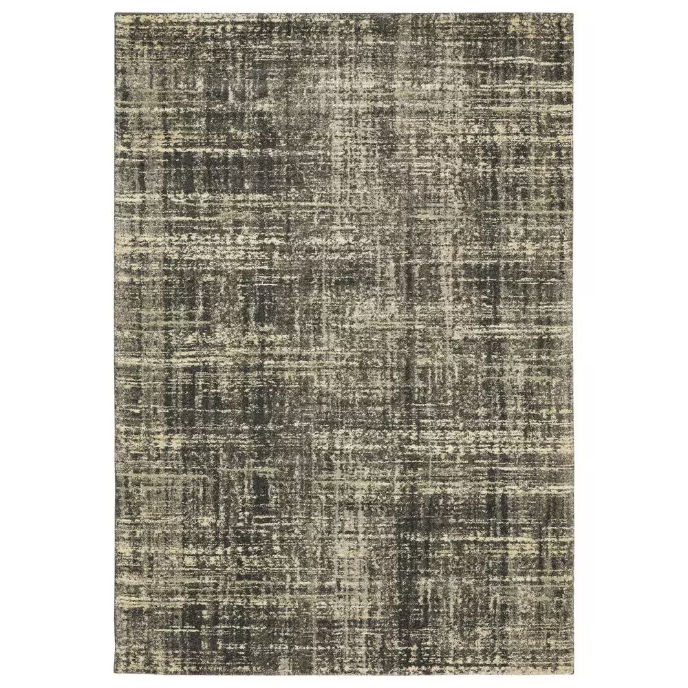 Oriental Weavers Astor Nikko 6'7" x 9'6" Charcoal Area Rug