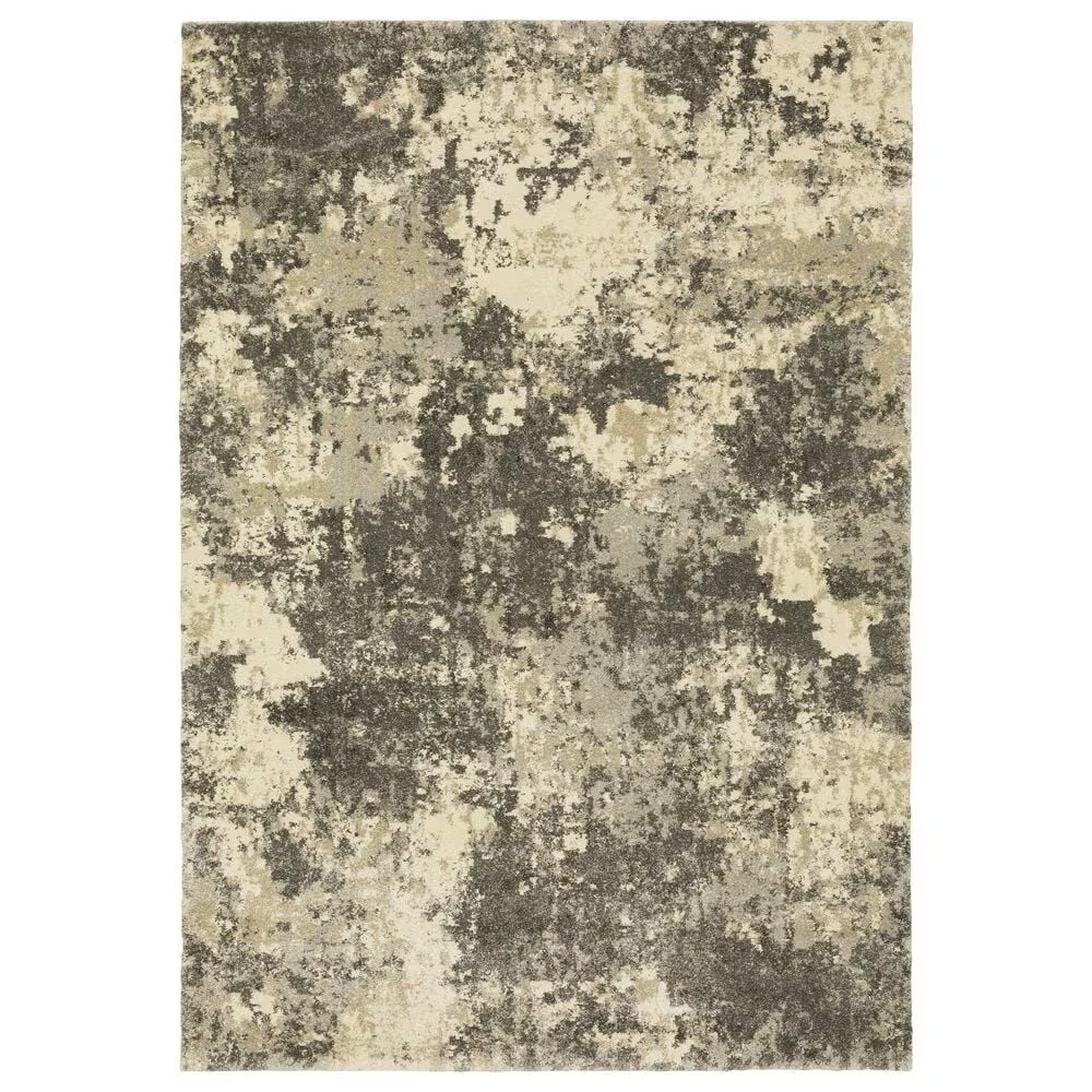 Oriental Weavers Astor Adonis 7150D 3'10" x 5'5" Grey Area Rug