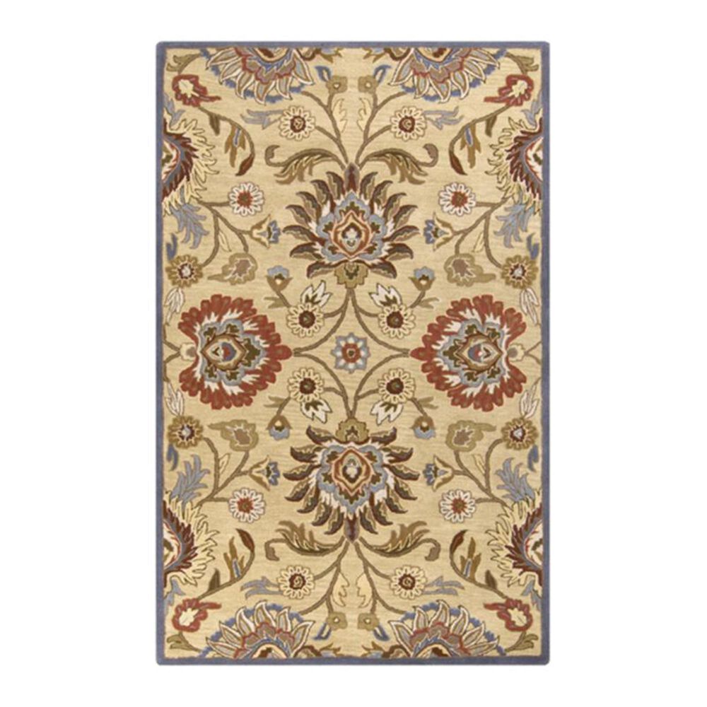 Surya Caesar CAE-1116 5' x 8' Ivory, Denim and Rust Area Rug