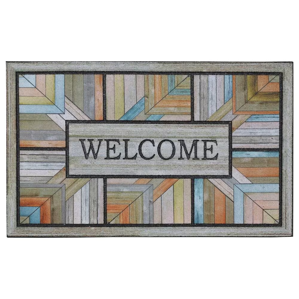 Karastan Doorscapes 1'6" x 2'6" Brown Door Mat