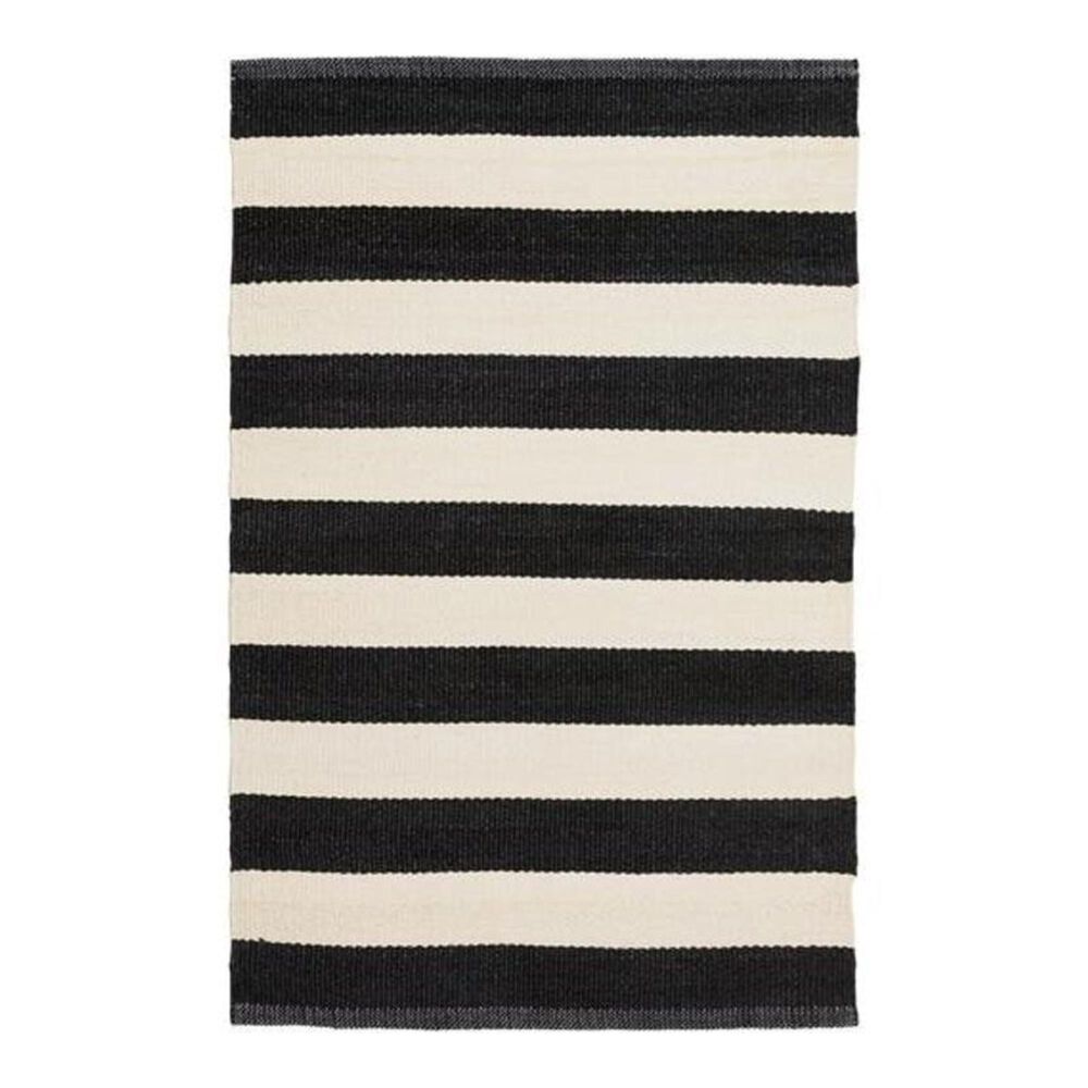 Surya Picnic PIC-4005 2' x 3' Black/Cream Scatter Rug