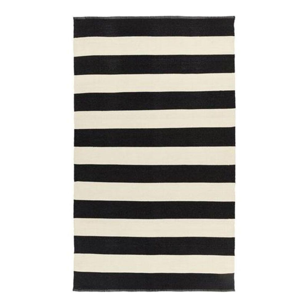Surya Picnic PIC-4005 3'3" x 5'3" Black/Cream Area Rug