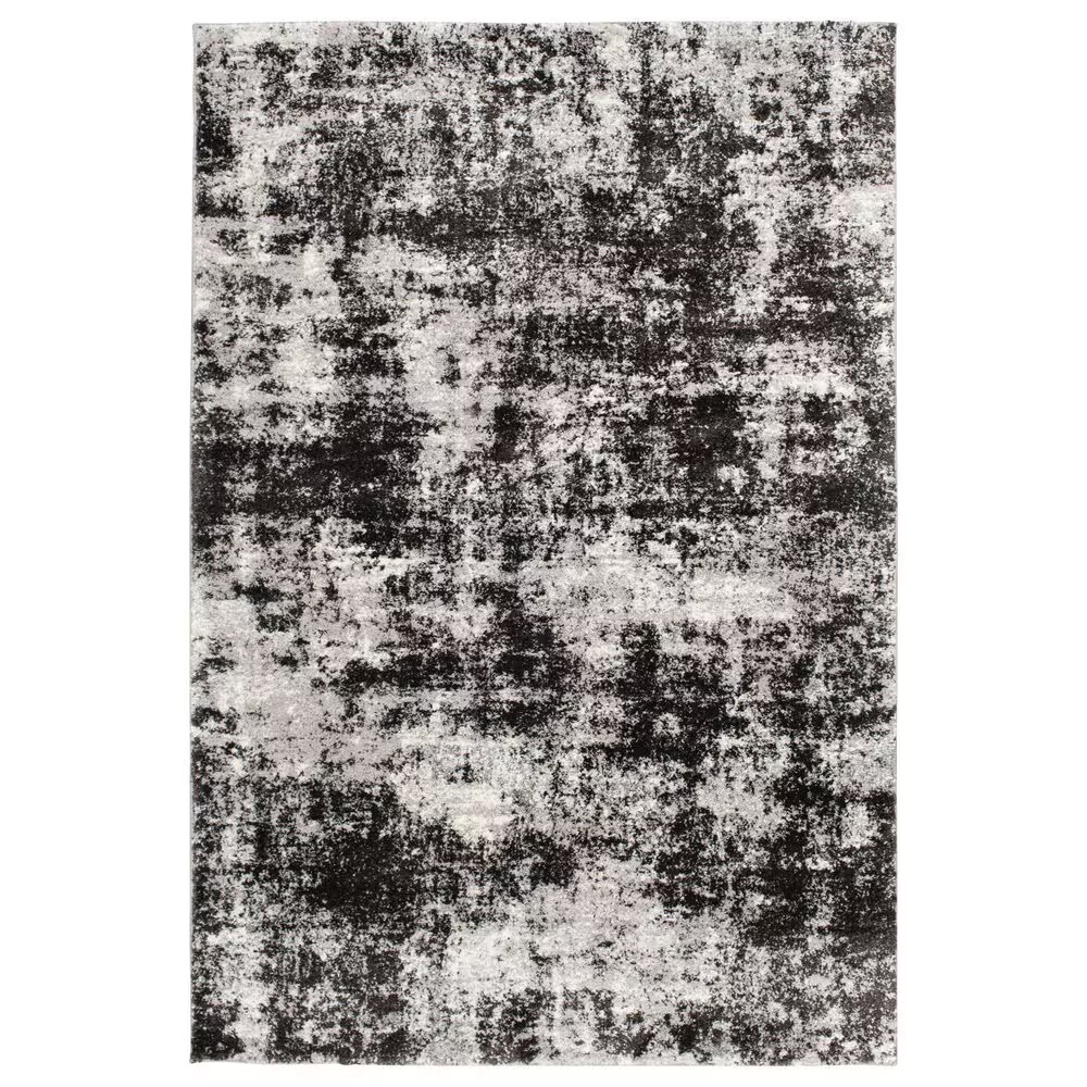 Central Oriental Structures Torrent Winsley 7'10" x 9'10" Soot and Buff Area Rug