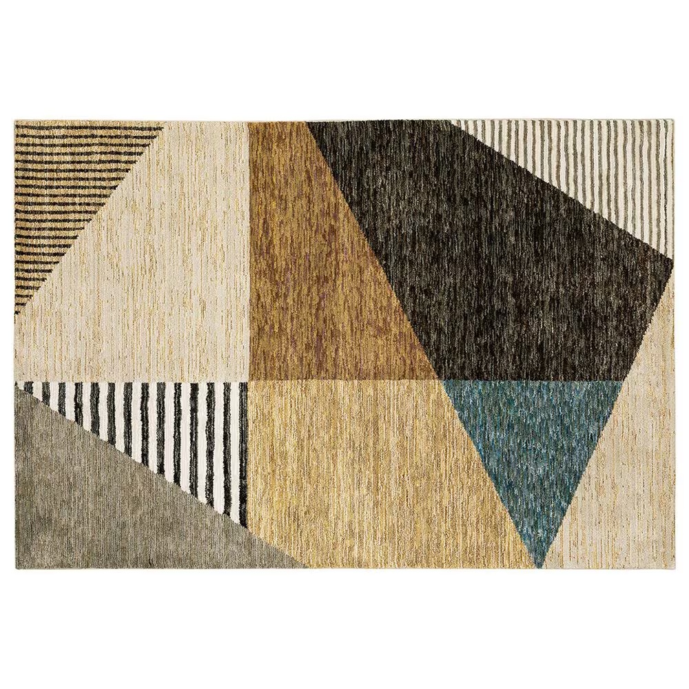 Oriental Weavers Strada Bristol STR10 5'3" x 7'3" Gold Area Rug