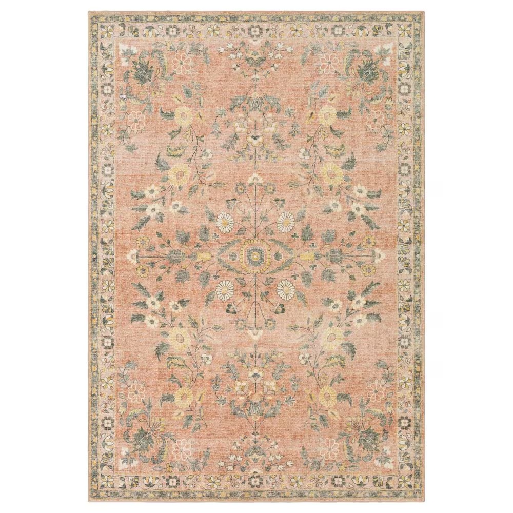 Surya Erin 7'6" x 9'6" Cream, Pink, Butter, Sage and Gray Area Rug