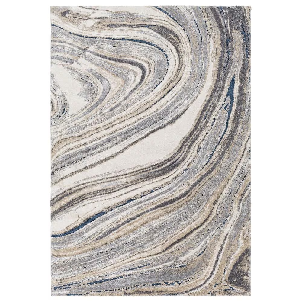 Surya Tuscany TUS-2315 12' x 15' Cream, Khaki, Gray, Charcoal and Blue Area Rug