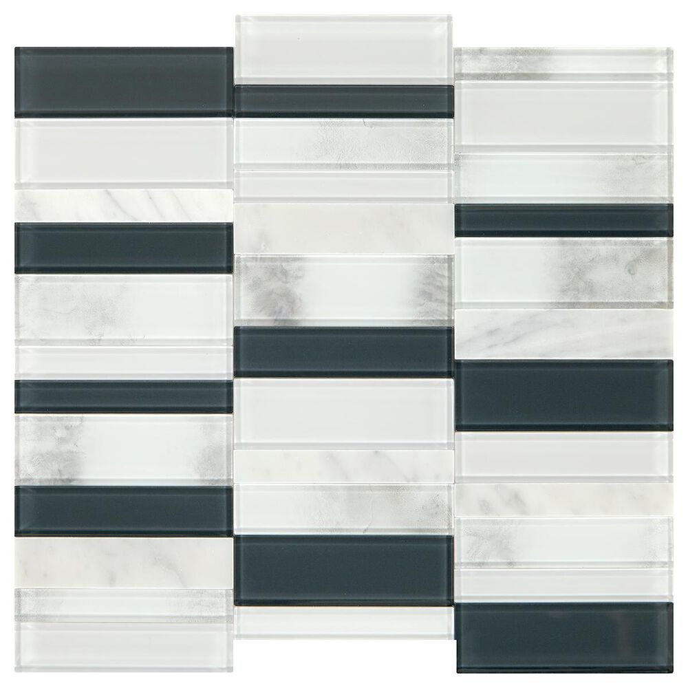 Dal-Tile SimplyStick Carrara White 12"x12" Straight Stack Mosaic Sheet