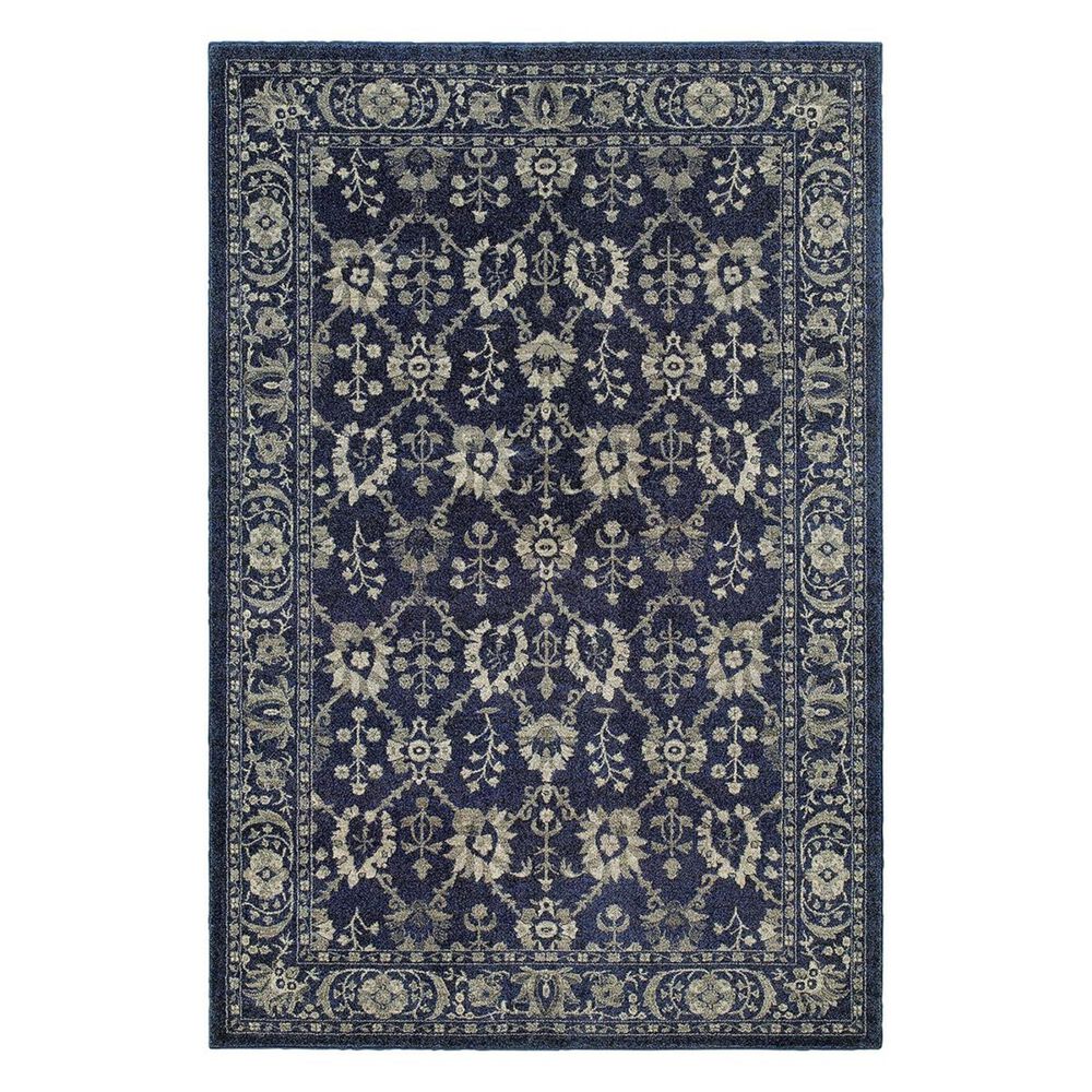 Oriental Weavers Richmond 8020K 7'10" x 10'10" Navy Area Rug