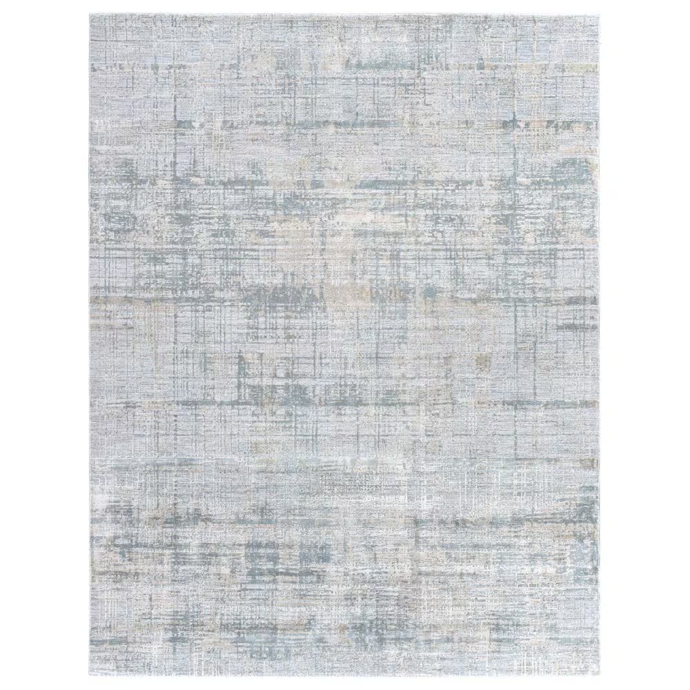 Surya Brunswick 9' x 12'2" Sage, Gray, White and Blue Area Rug
