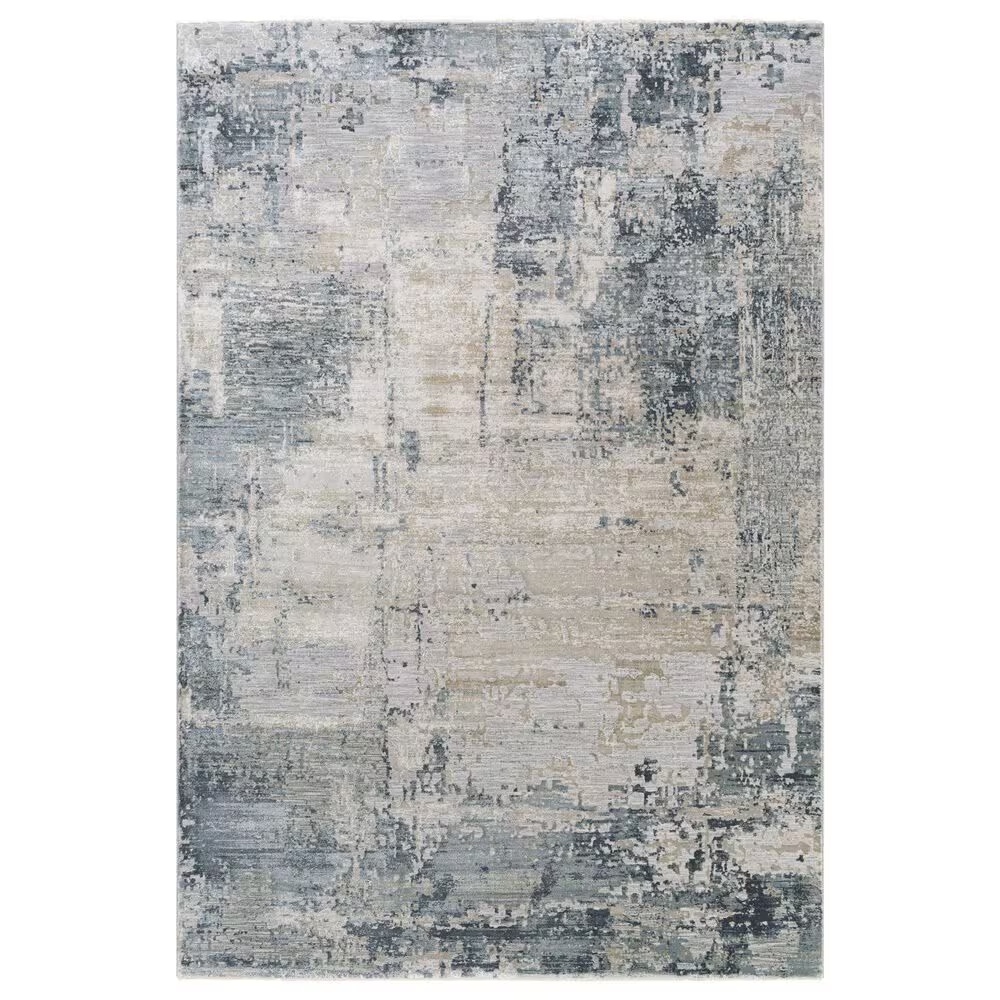 Surya Brunswick 6'7" x 9'6" Sage, Gray, White and Blue Area Rug