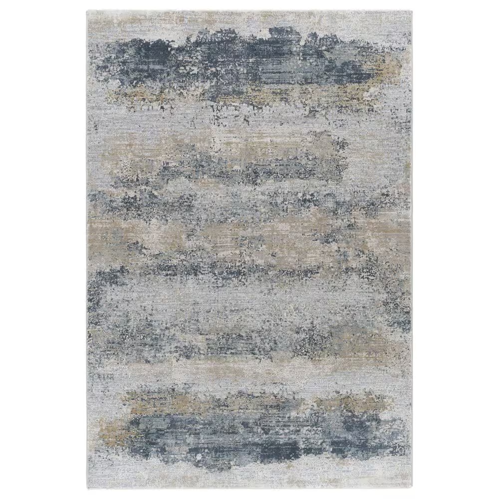 Surya Brunswick 2'7" x 4' Sage, Gray, White and Blue Area Rug