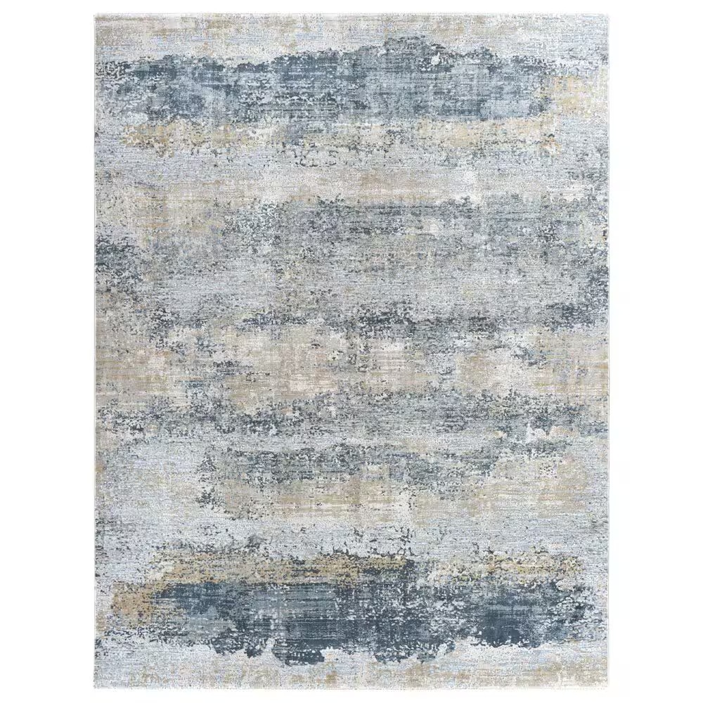 Surya Brunswick 9' x 12'2" Sage, Gray, White and Blue Area Rug