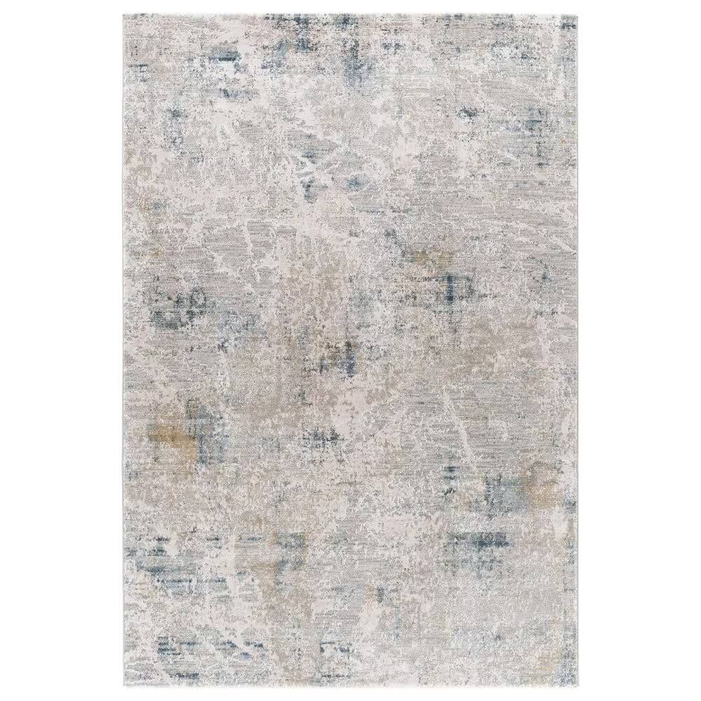 Surya Brunswick 6'7" x 9'6" Blue, Sage, Olive and Gray Area Rug