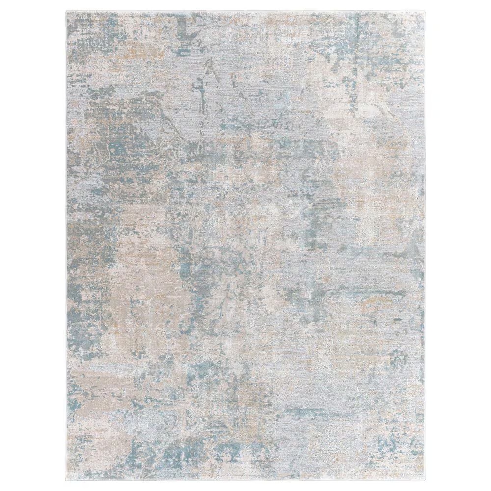 Surya Brunswick 10' x 14' Sage, Gray, White and Blue Area Rug