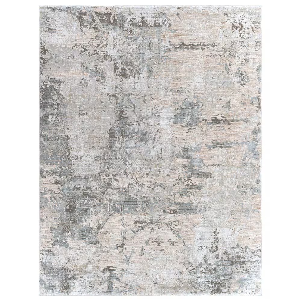 Surya Brunswick 7'10" x 10'3" Sage, Gray, White, Blue and Brown Area Rug
