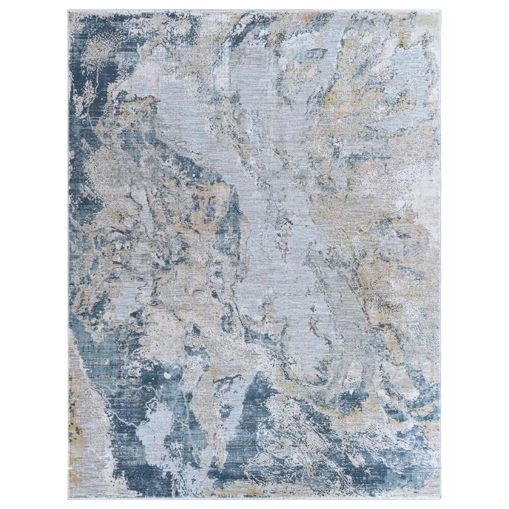 Surya Brunswick 12' x 15' Sage, Gray, White and Blue Area Rug