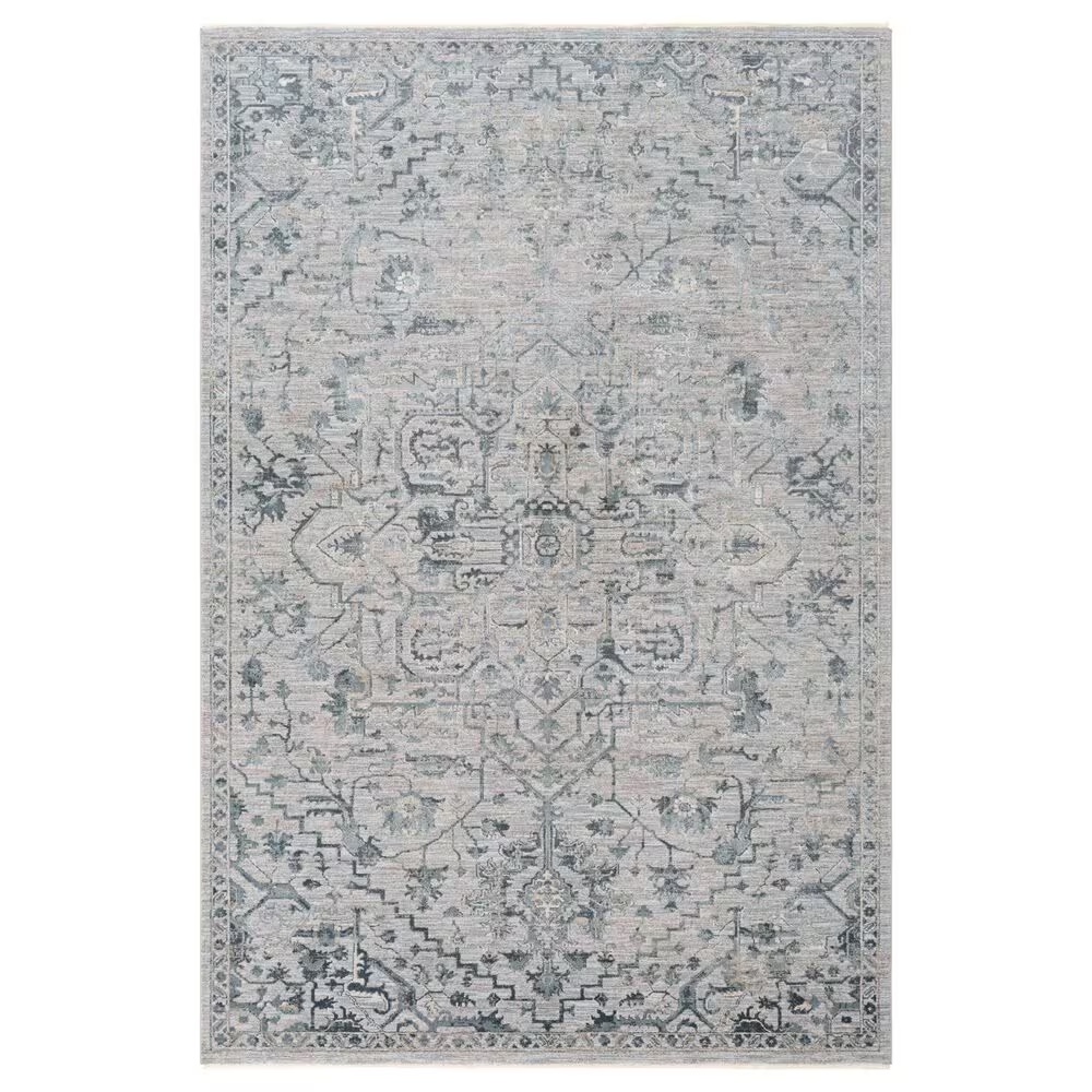 Surya Brunswick 6'7" x 9'6" Sage, Beige, Blue and Khaki Area Rug