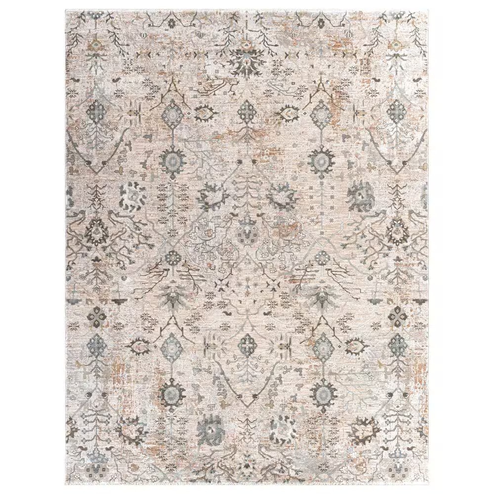 Surya Brunswick 9' x 12'2" Ivory, Gray and Green Area Rug