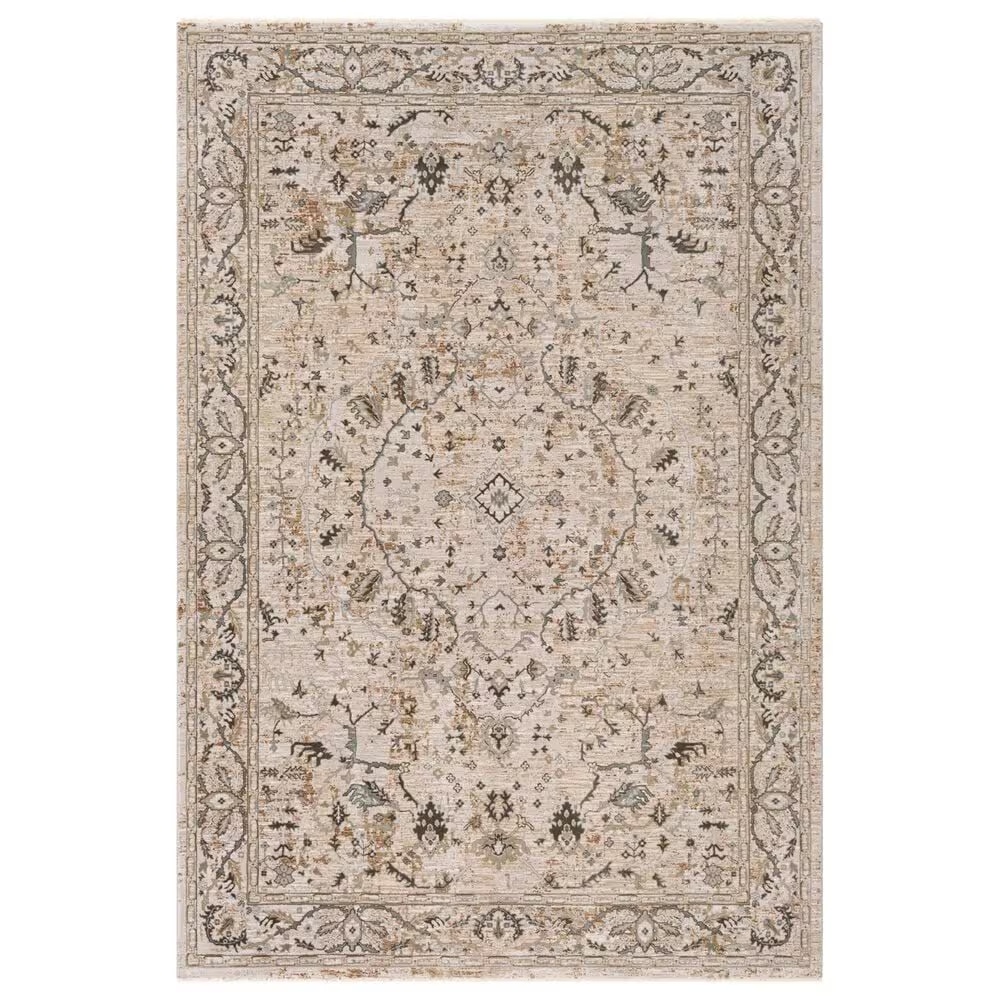 Surya Brunswick 2'7" x 4' Ivory, Gray and Green Area Rug