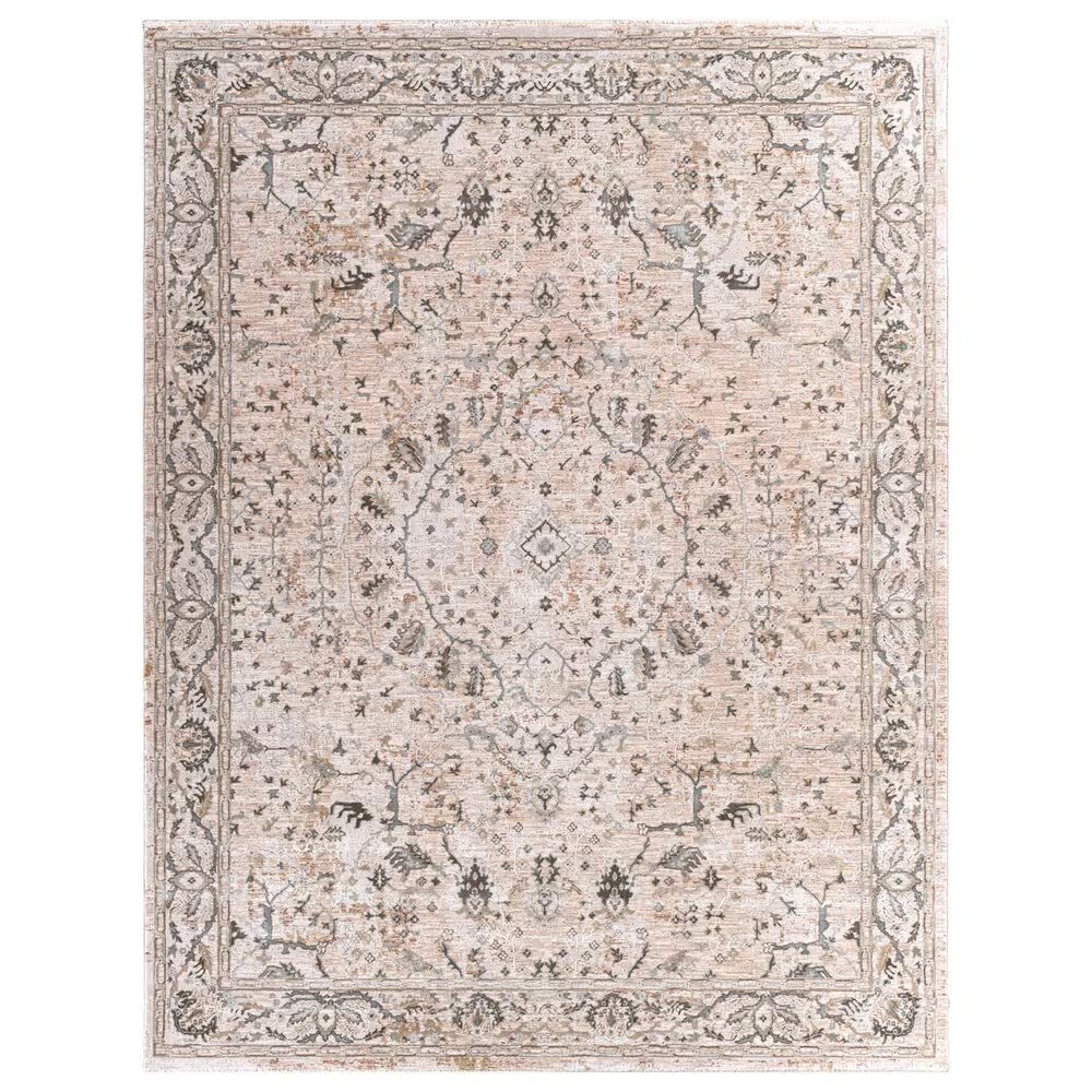 Surya Brunswick 9' x 12'2" Ivory, Gray and Green Area Rug