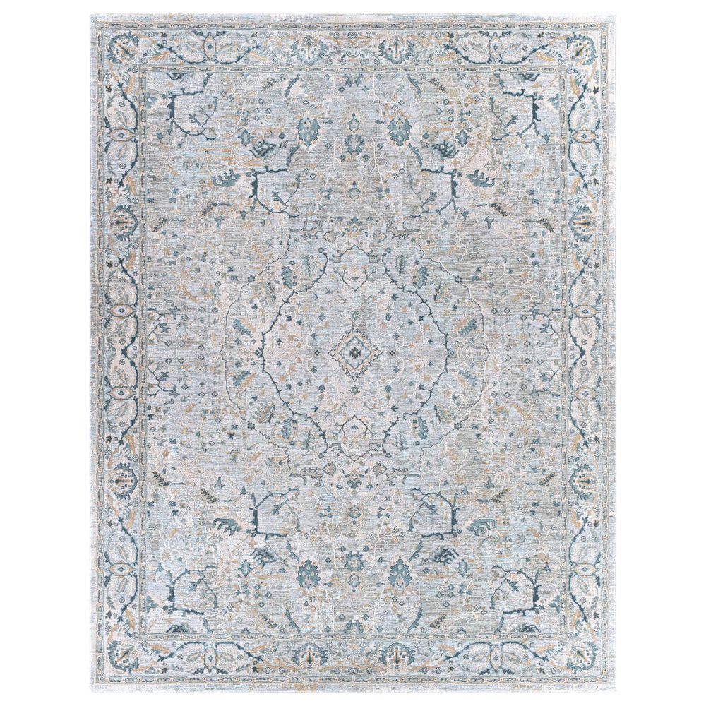 Surya Brunswick 7'10" x 10'3" Green, Sage, Denim and Beige Area Rug