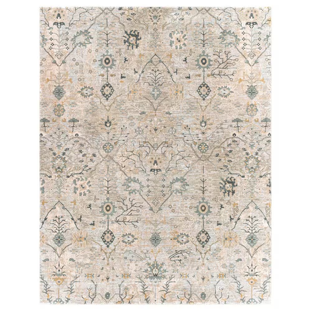 Surya Brunswick 9' x 12'2" Sage, Khaki, Denim and Green Area Rug