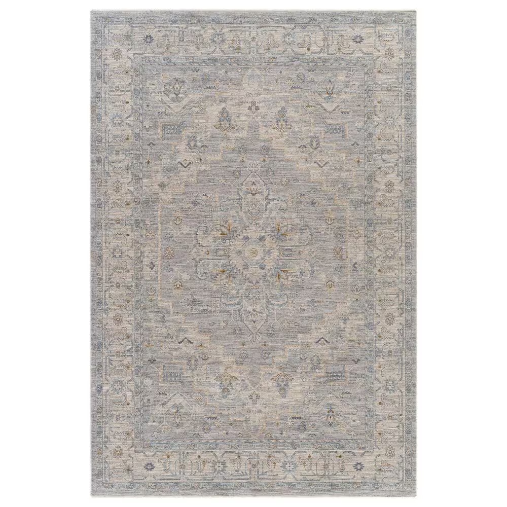 Surya Avant Garde 6'7" x 9'6" Gray, Beige and Denim Area Rug