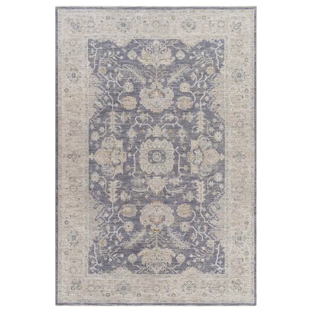 Surya Avant Garde AVT-2303 2'7" x 4' Gray, Beige and Denim Area Rug